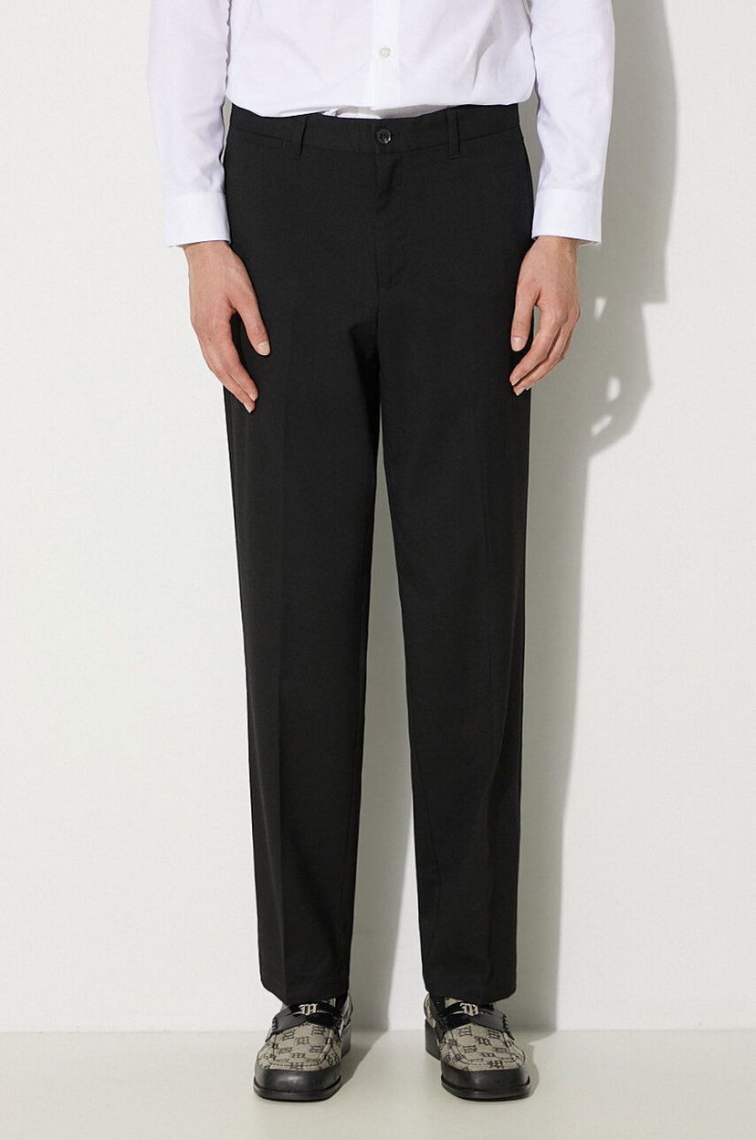 Штани Samsoe Samsoe Samsoe Samsoe Straight Leg Pants чорний | M23900002
