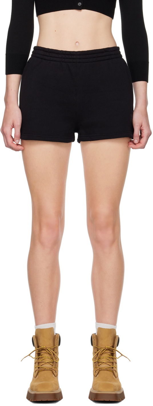 Шорти Alexander Wang Logo Shorts чорний | 4CC3244400