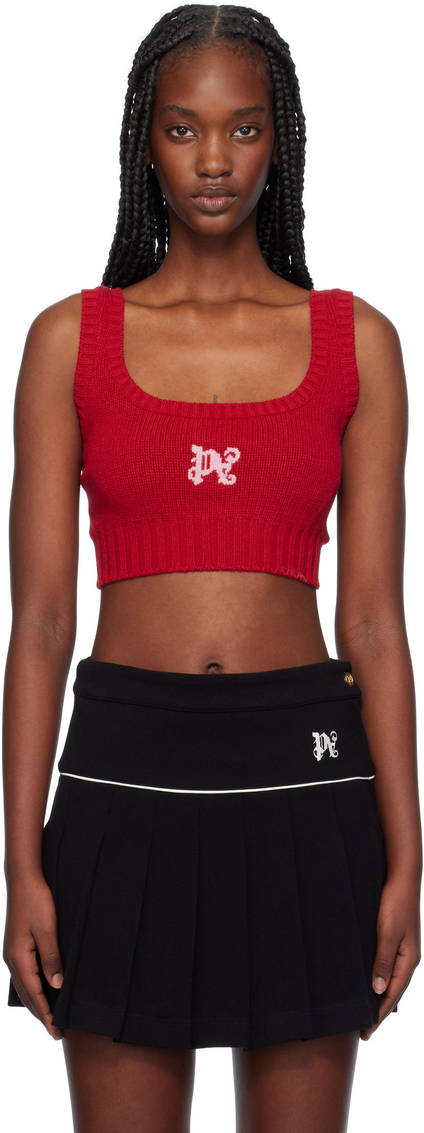 Безрукавка Palm Angels Tank Top Червоний | PWHR003F24KNI0022530