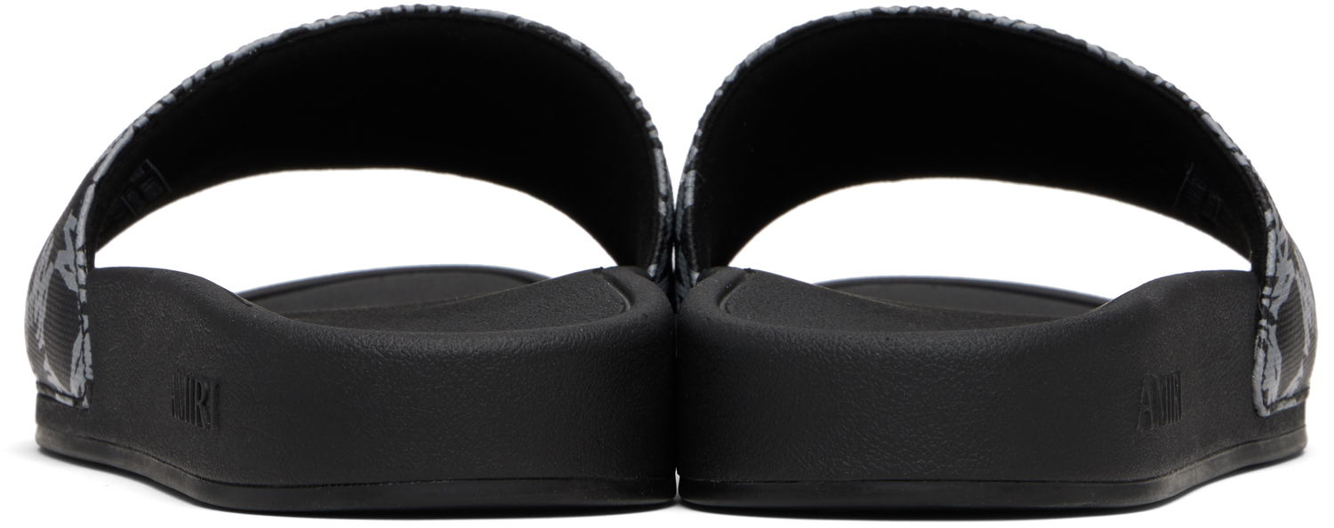 Кросівки та взуття AMIRI MA Quad Canvas Slides чорний | AMFOSL1006, 1