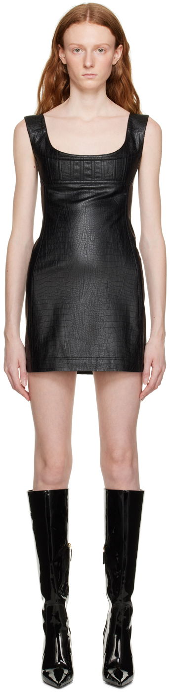 плаття Miaou Miaou Vivi Faux-Leather Minidress чорний | 5022PYPON