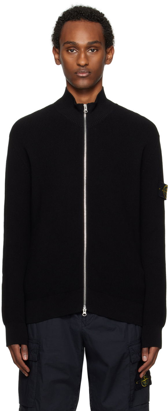 Cветр Stone Island Patch Sweater чорний | 8015526D8