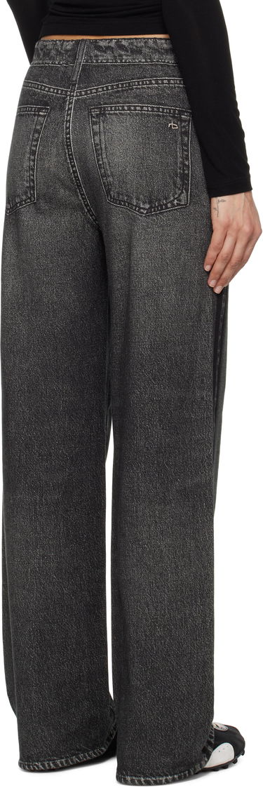 Джинси rag & bone Rag & Bone Miramar Terry Wide-Leg Track Pants Сірий | WCW25S70018201, 2