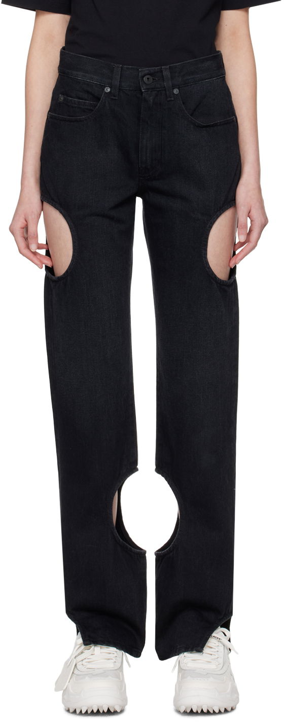 Джинси Off-White Black Meteor Jeans чорний | OWYA058C99DEN0021000