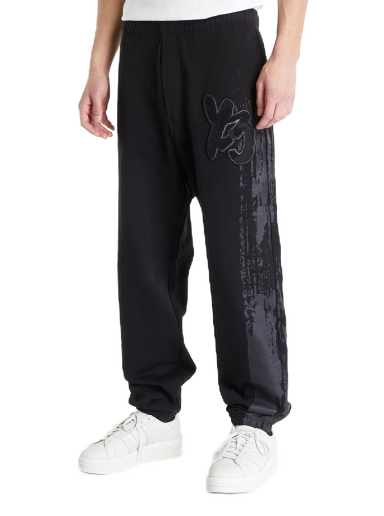 Штани карго Y-3 Graphic Logo French Terry Pants чорний | H44805