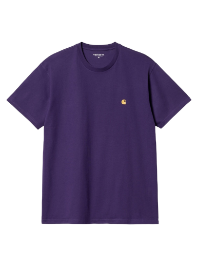 Футболка Carhartt WIP S/S Chase T-Shirt "Tyrian / Gold" Фіолетовий | I026391_1YV_XX