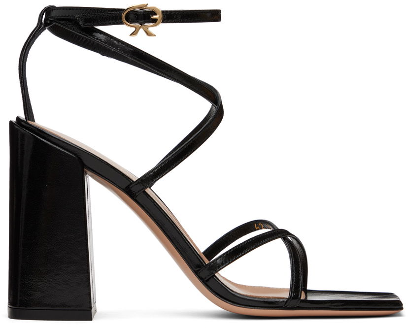 Кросівки та взуття Gianvito Rossi Heeled Strap Sandals чорний | G32335.95RIC.NUI