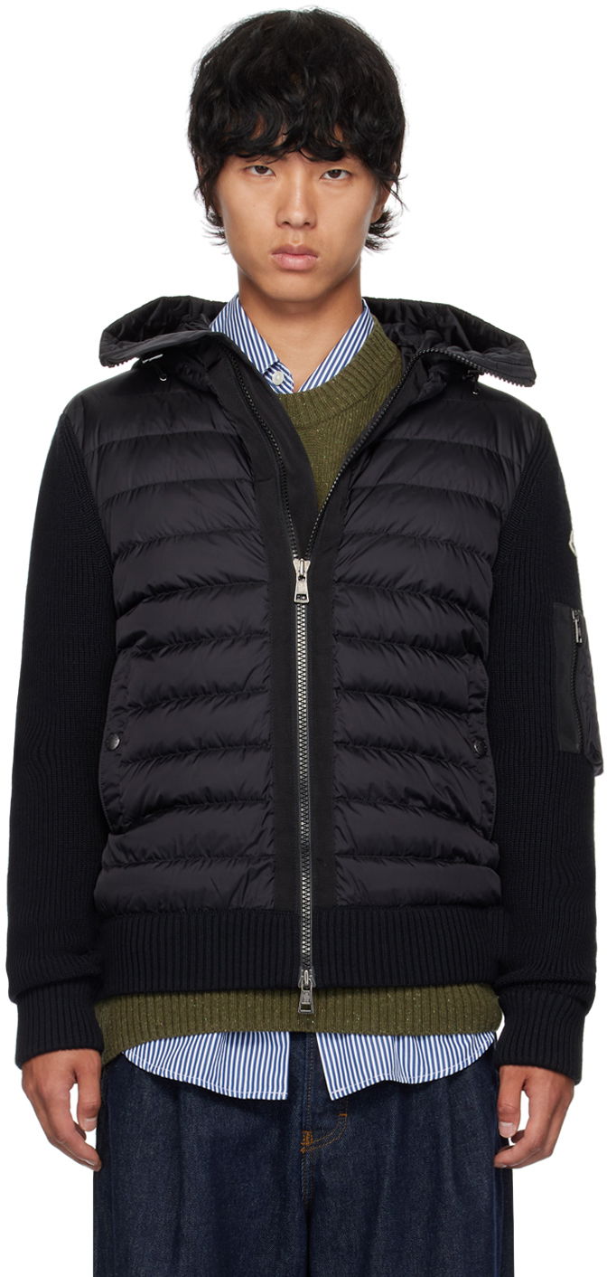 Куртка Moncler Black Hooded Down Jacket чорний | J20919B50800A9340