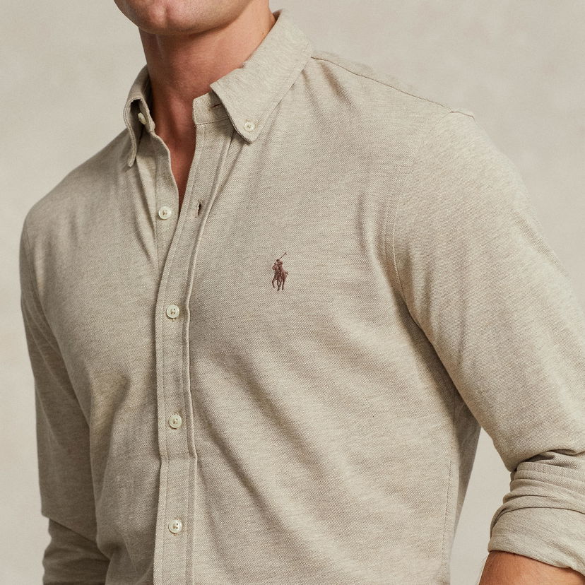 Сорочка Polo by Ralph Lauren Ralph Lauren Featherweight Pique Shirt бежевий | 710654408119