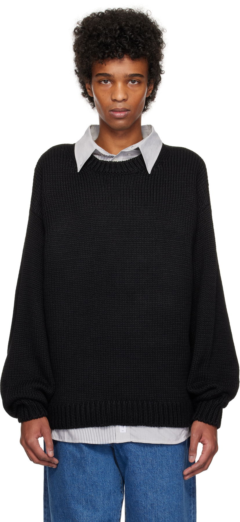 Cветр WTAPS WTAPS Ingredient Sweater чорний | 242MADT-KNM05