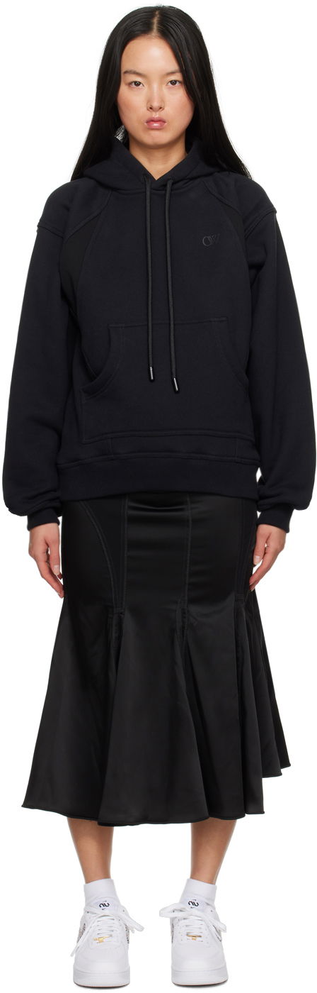 плаття Off-White Black Hooded Maxi Dress чорний | OWDB491F23FAB0011010