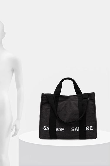сумка-тоут Samsoe Samsoe SALUCAS Canvas Tote Bag чорний | U24400010, 5