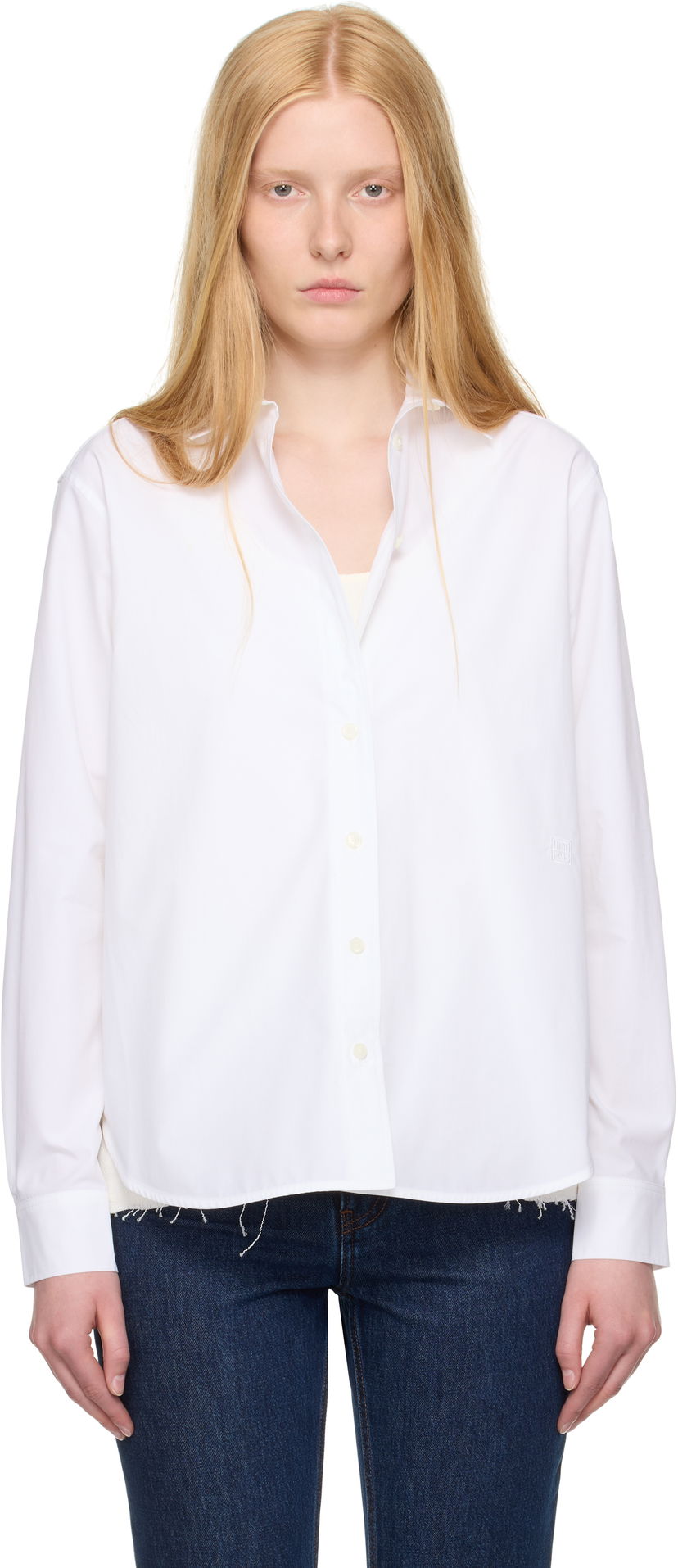 Сорочка TOTEME Signature Cotton Shirt білий | 243-WRT810-FB0119