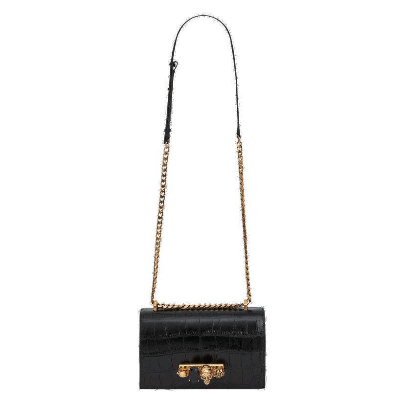 Сумочка Alexander McQueen Alexander McQueen Jewelled Satchel чорний | 5541281HB0T1001