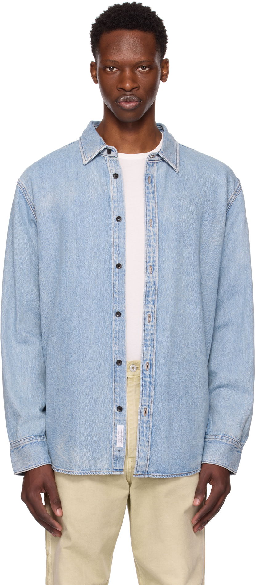 Сорочка rag & bone Rag & Bone Finch Denim Shirt Синій | MED25PA016FWSU