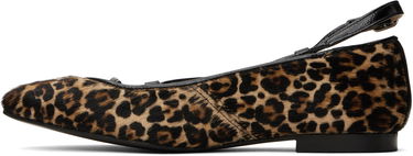 Кросівки та взуття A.P.C. A.P.C. Katie Leopard Print Calf Hair Ballerina Flats Коричневий | PXBUM-F53309, 2