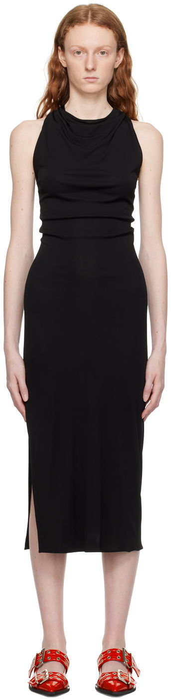 плаття Helmut Lang Helmut Lang Twisted Maxi Dress чорний | N05HW605