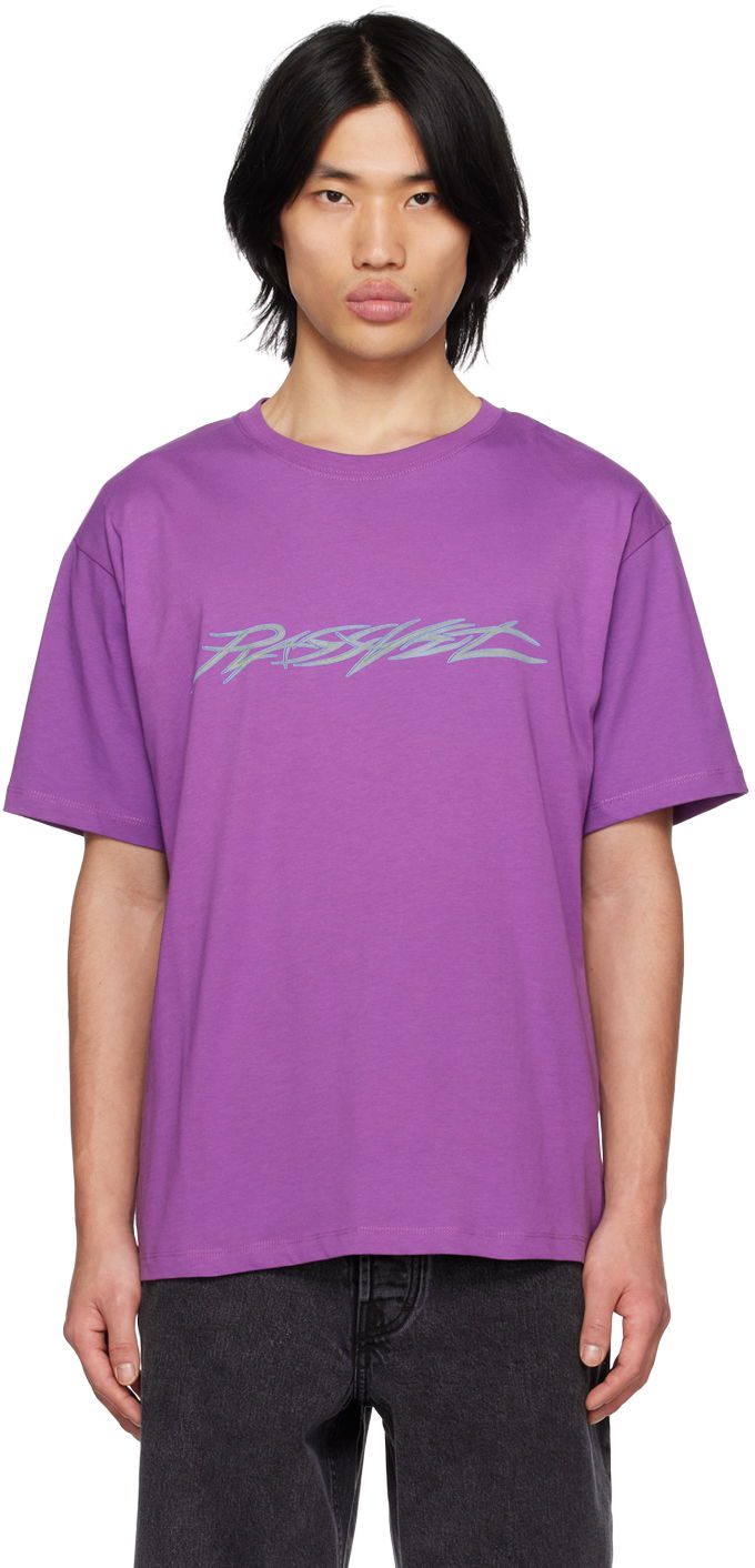 Футболка PACCBET Rassvet Purple Printed T-Shirt Фіолетовий | PACC12T101