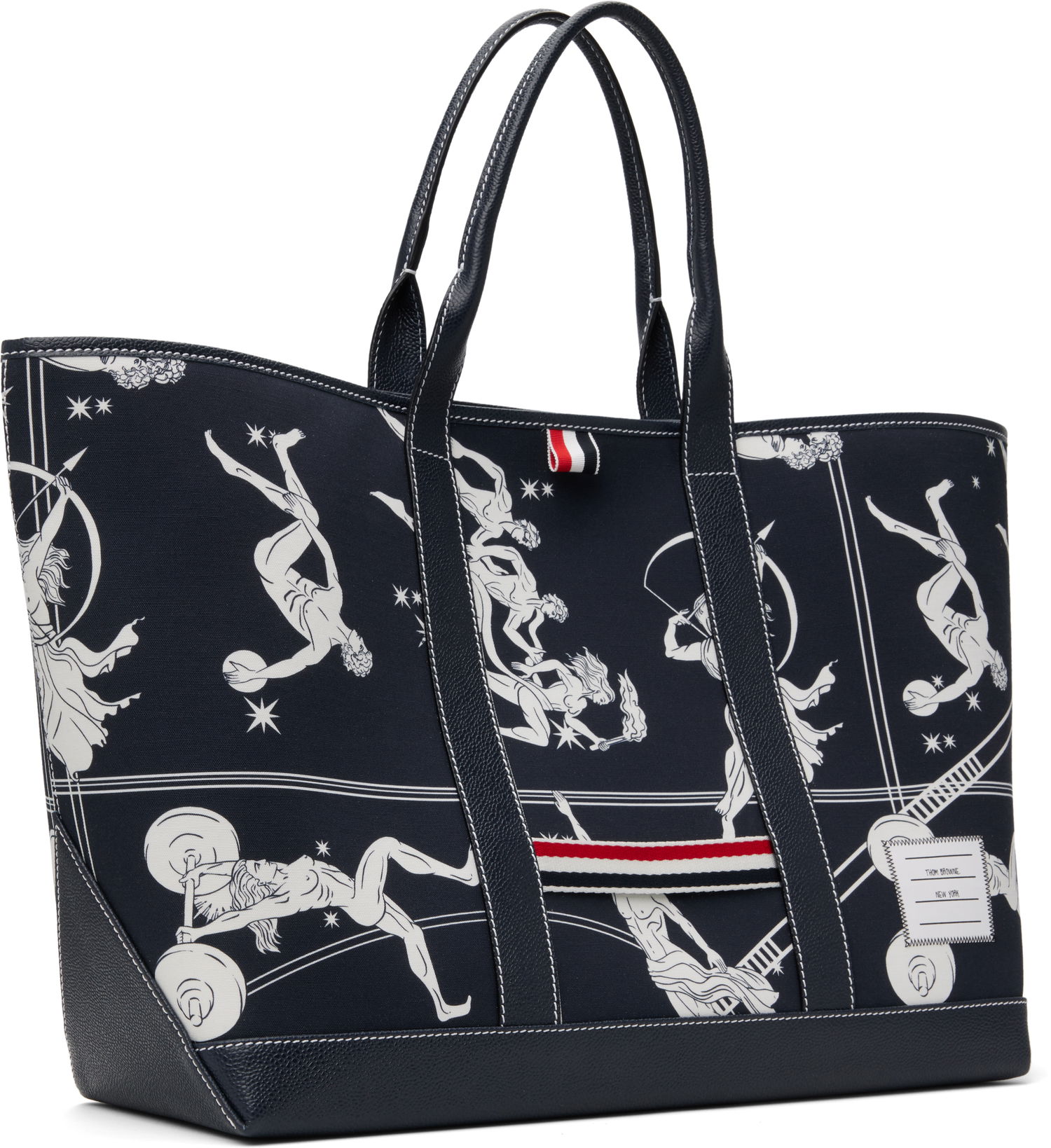 сумка-тоут Thom Browne Thom Browne Olympic Constellation Medium Tool Tote темно-синій | MAG389A-F0891, 1
