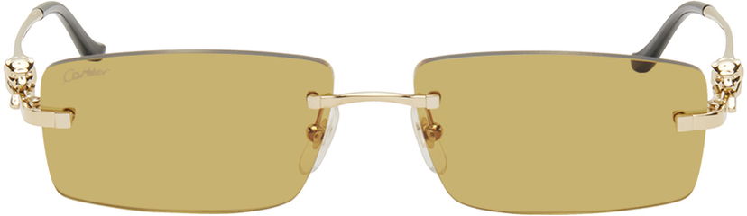Ювелірні вироби Cartier 'Panthère' Sunglasses бежевий | CT0430S