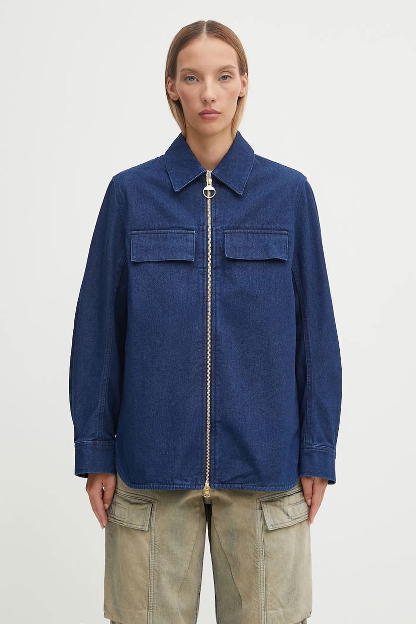 Сорочка Barbour Barbour Arla Denim Overshirt Relaxed Fit Синій | LOS0078IN12