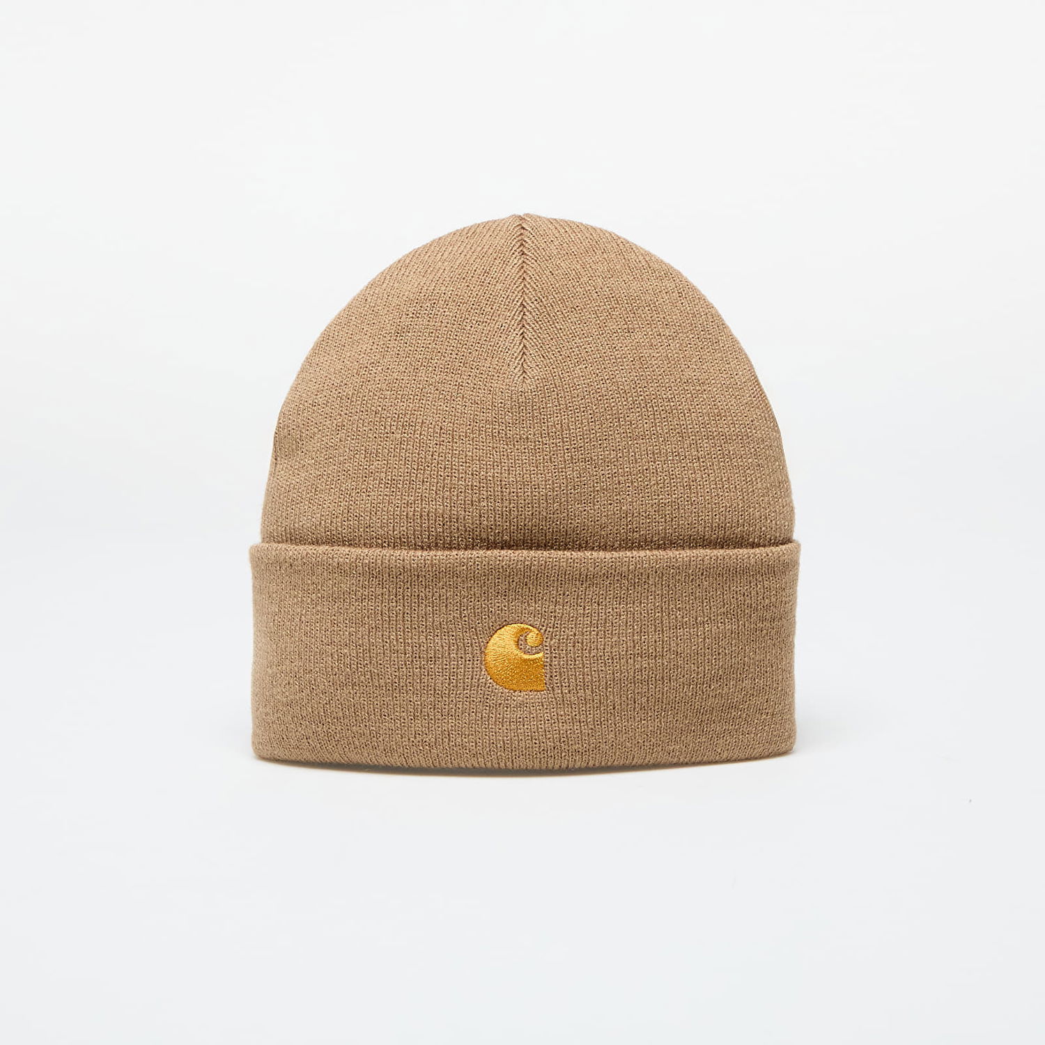 Шапка Carhartt WIP Hat Chase Beanie Peanut/ Gold Universal бежевий | I026222.2GQXX, 0