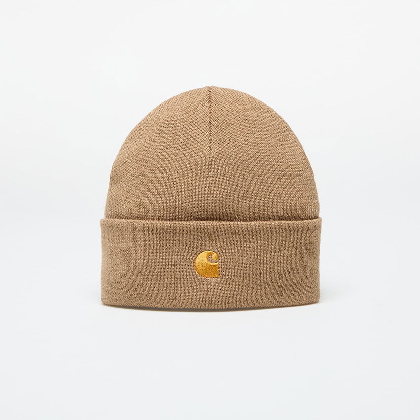 Шапка Carhartt WIP Hat Chase Beanie Peanut/ Gold Universal бежевий | I026222.2GQXX
