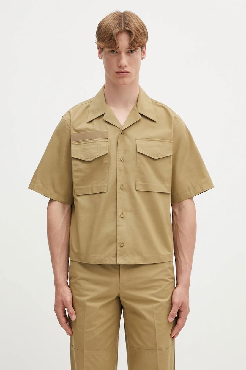 Сорочка Helmut Lang Helmut Lang Boxy Field Shirt бежевий | P01HM504