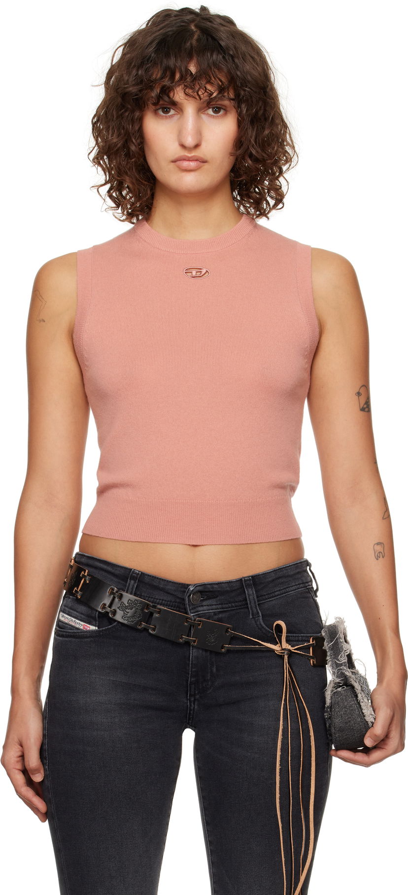 Cветр Diesel Sleeveless Sweater Рожевий | A14838 0GEAY