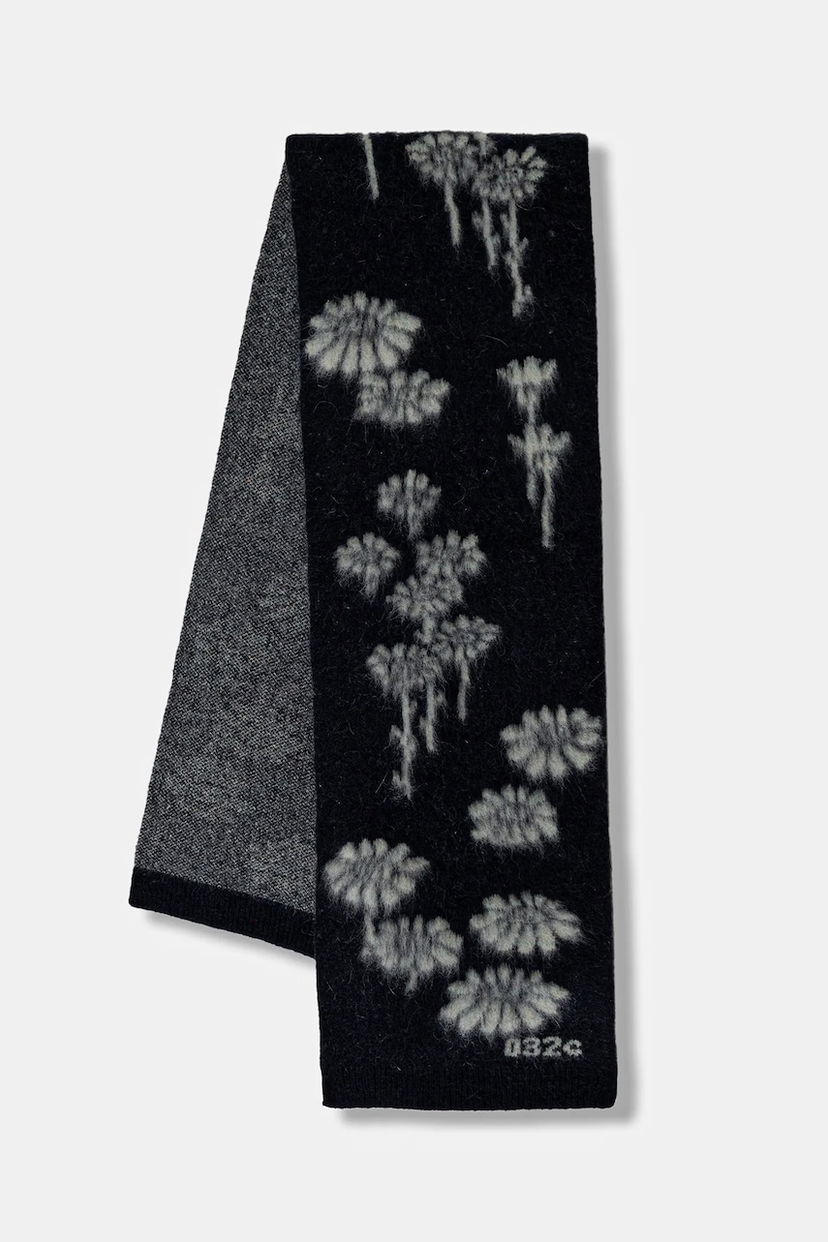 Шарф 032C Wool Blend Scarf Melting Daisies чорний | F25.UAK.3331.000