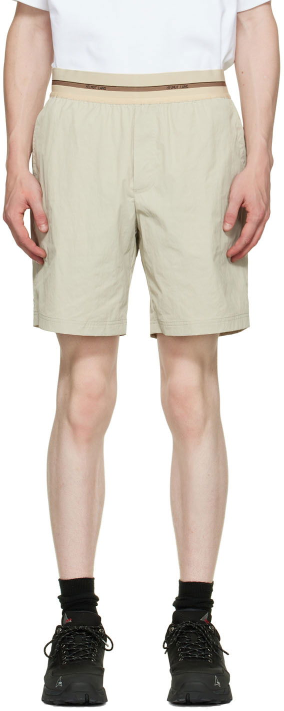 Шорти Helmut Lang Designer Nylon Shorts бежевий | M05HM205
