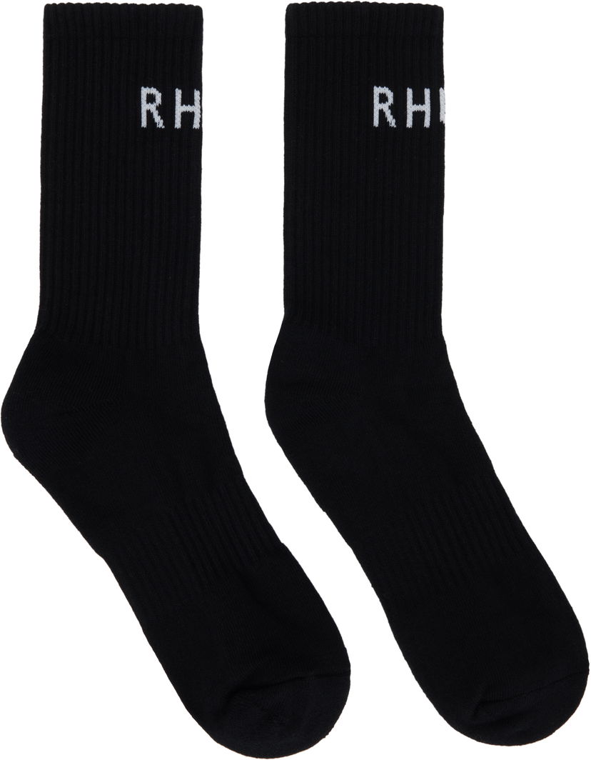 Шкарпетки Rhude Rhude Classic Logo Socks чорний | RHSS25SO08227