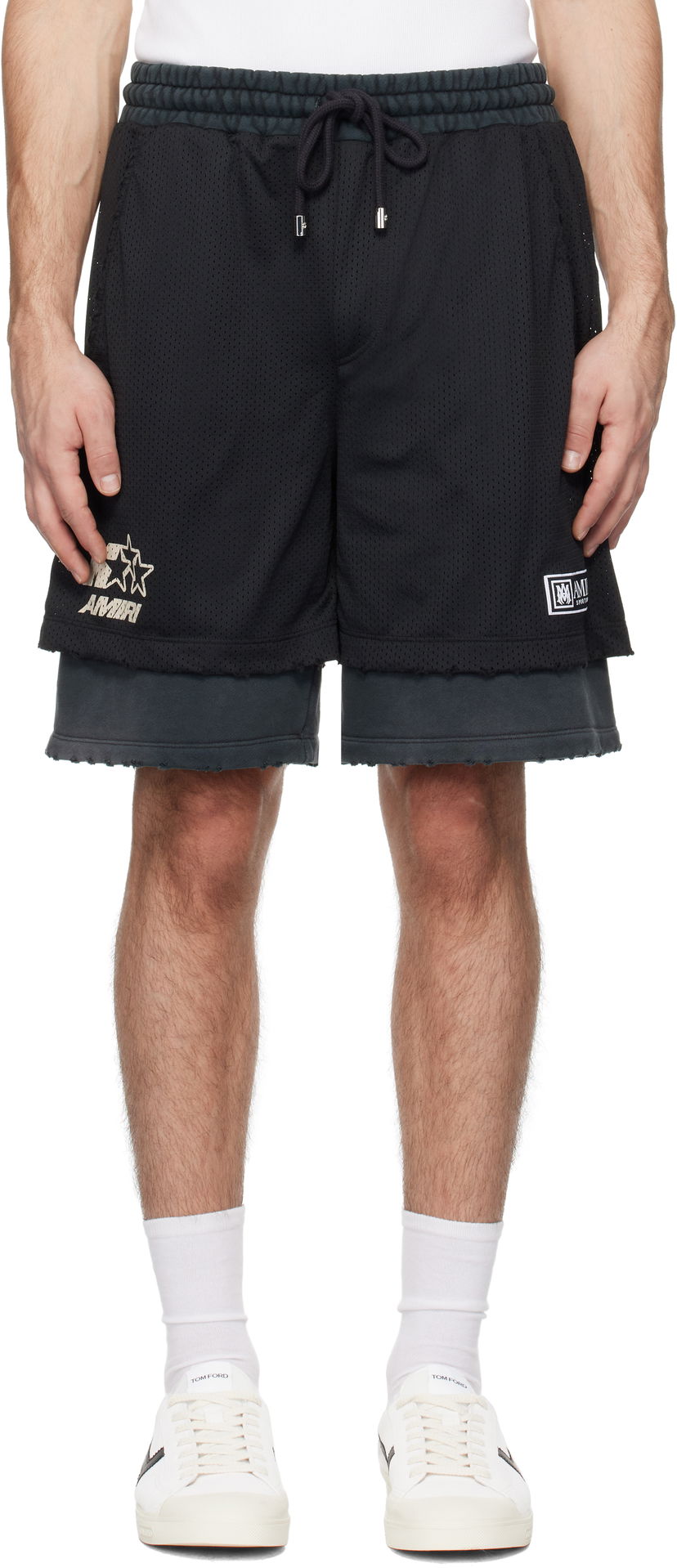 Шорти AMIRI Amiri Mesh Basketball Shorts чорний | AMJYSH1036