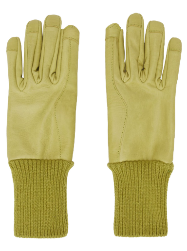 Рукавички Rick Owens Short Ribcuff Gloves Жовтий | RR02C7458 LSU