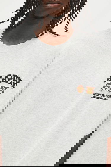 Футболка AAPE by A Bathing Ape AAPE By A Bathing Ape Basic Aaper T-Shirt Сірий | AAPTEM1611XAO, 3