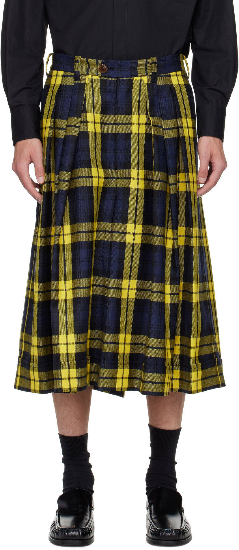Шорти Vivienne Westwood Vivienne Westwood Pleated Tartan Culottes Жовтий | 3F01000C-W0175-