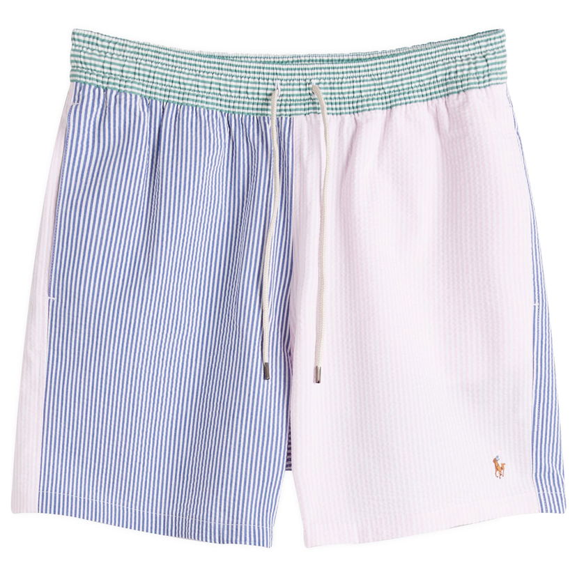 Купальники Polo by Ralph Lauren Polo Ralph Lauren Multi Stripe Seersucker Swim Shorts, Size Large Різнокольоровий | 710963307001