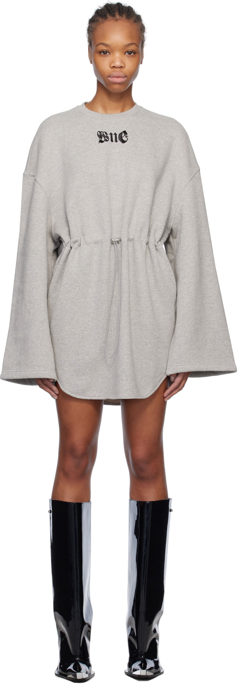плаття We11done We11done String Mini Dress Сірий | WD-TO0-25-891-W-GY