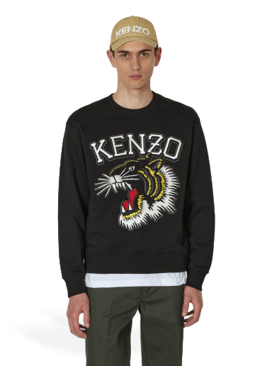 Cветр KENZO Tiger Varsity Jungle Crewneck чорний | FD65SW0494MF 99J