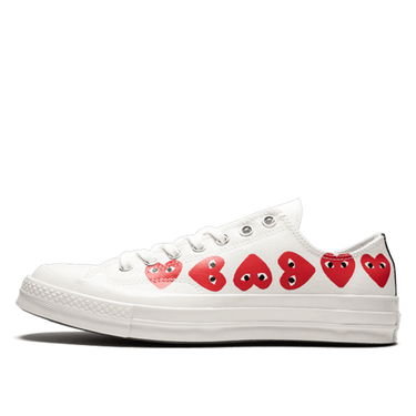 Кросівки та взуття Converse Comme des Garçons Play x Chuck 70 Low Top "Multi Heart" бежевий | 162975C, 2
