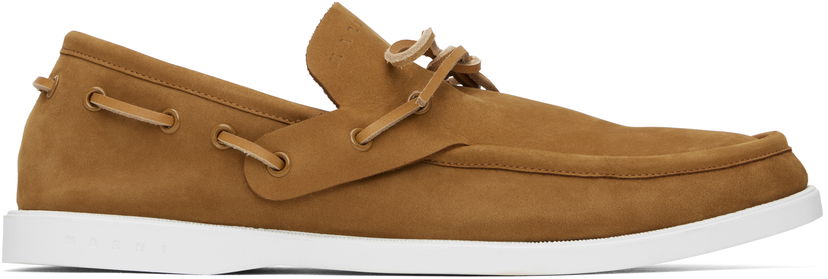 Одяг Marni Marni Nubuck Boat Shoes Коричневий | MOMS005902 P7325 00M37