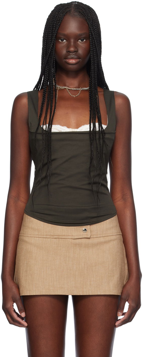 Безрукавка Miaou Miaou Bobby Corset Top Зелений | 7080SPSCED