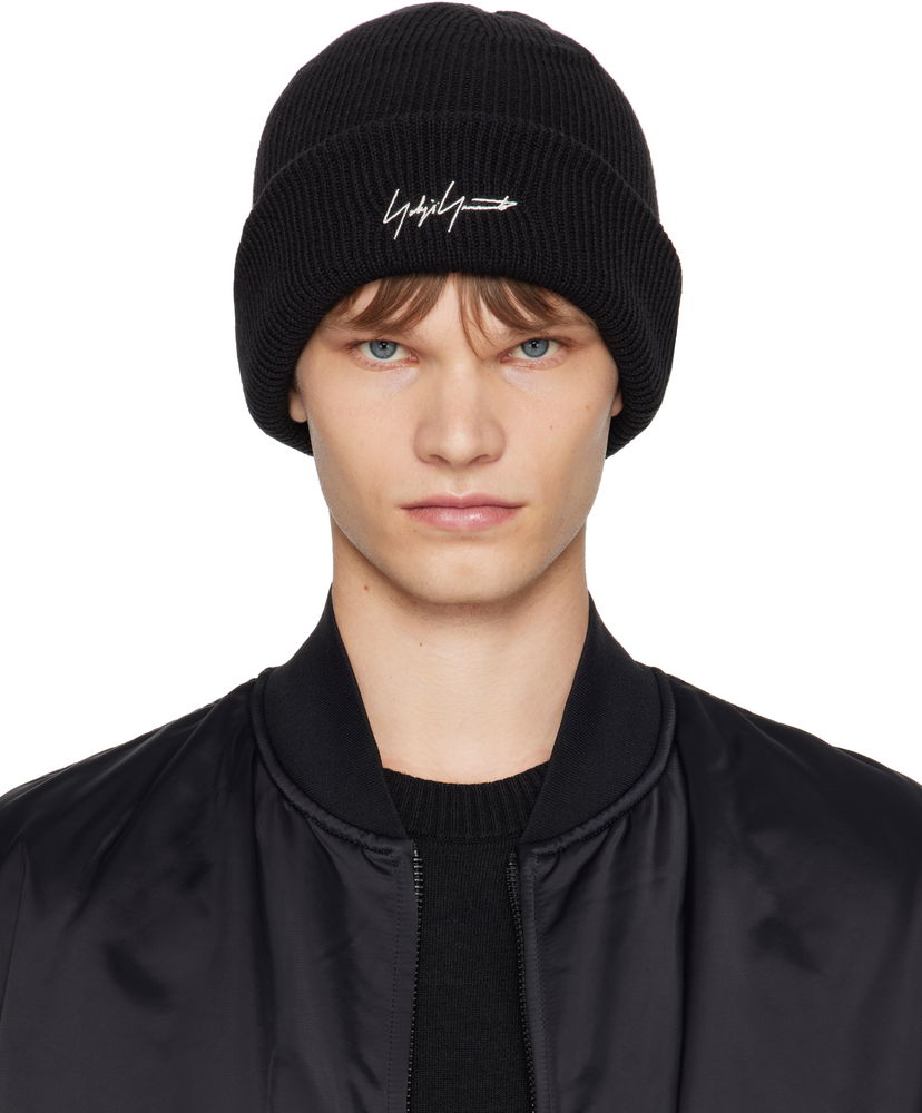 Шапка Yohji Yamamoto Y-3 KURO Knitted Beanie by Yohji Yamamoto чорний | JZ0908