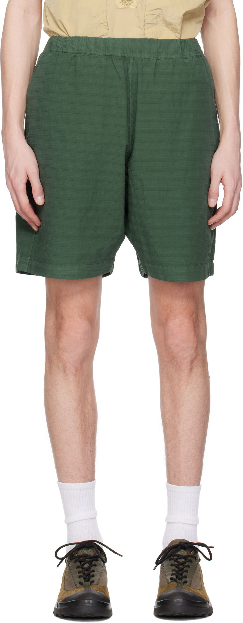 Шорти Ranra RANRA Stroller Stripy Cotton Shorts Зелений | AMSS25SH01594