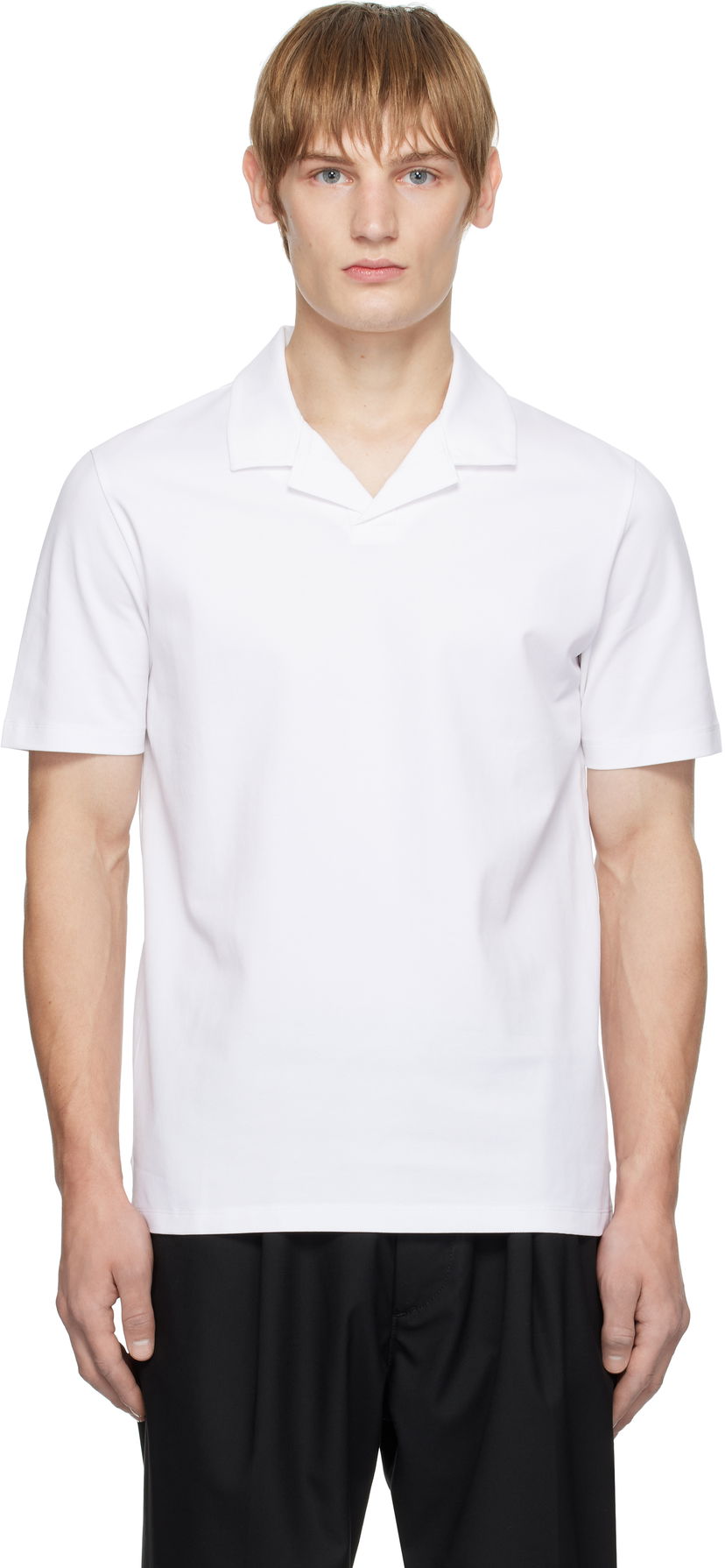 Сорочка поло BOSS Bowling Polo Shirt білий | 50530169
