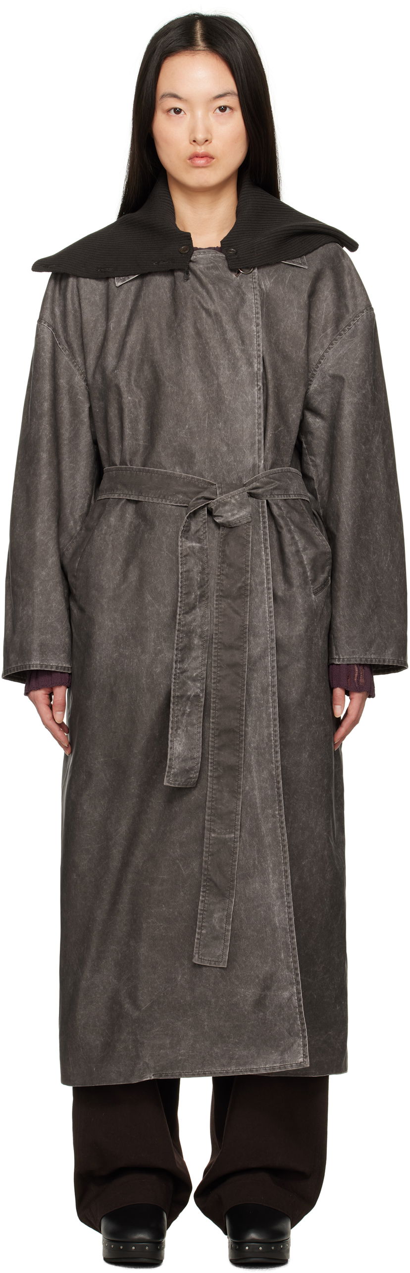 Тренчкот OUR LEGACY Our Legacy Court Coat Сірий | W2251CA