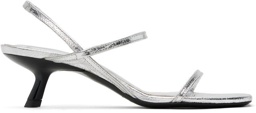 Догляд за взуттям Anine Bing ANINE BING Hilda Heeled Sandals Металік | A-14-10684-SLV1