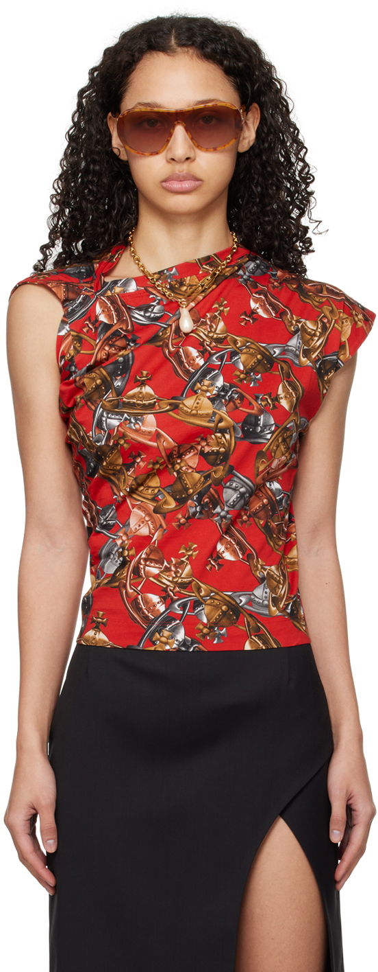Футболка Vivienne Westwood Hebo T-Shirt Червоний | 1504000A-J006F-