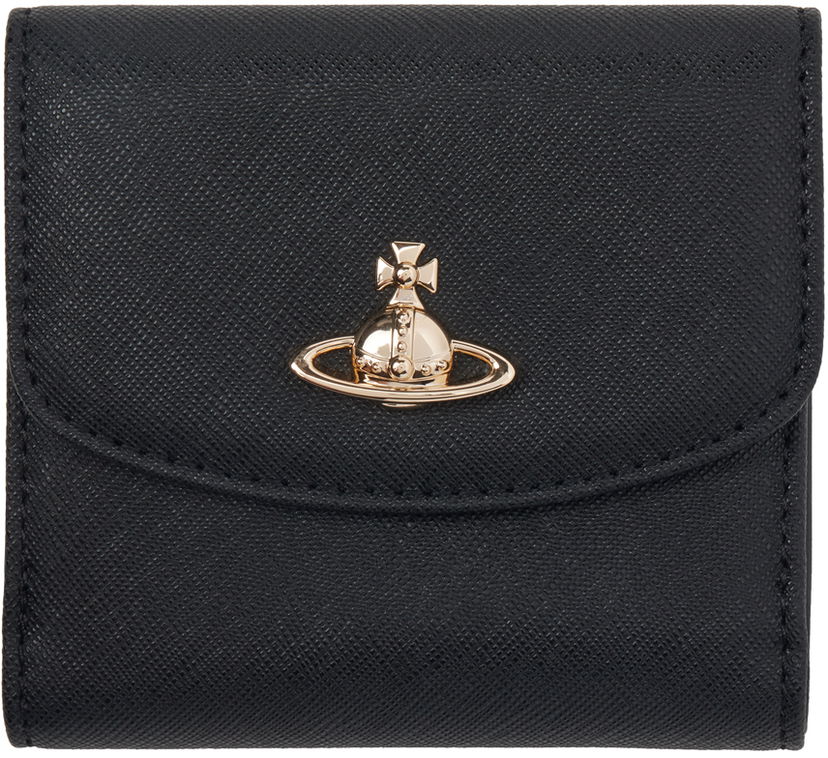 Гаманець Vivienne Westwood Black Small Wallet чорний | 51150032W-L001N-