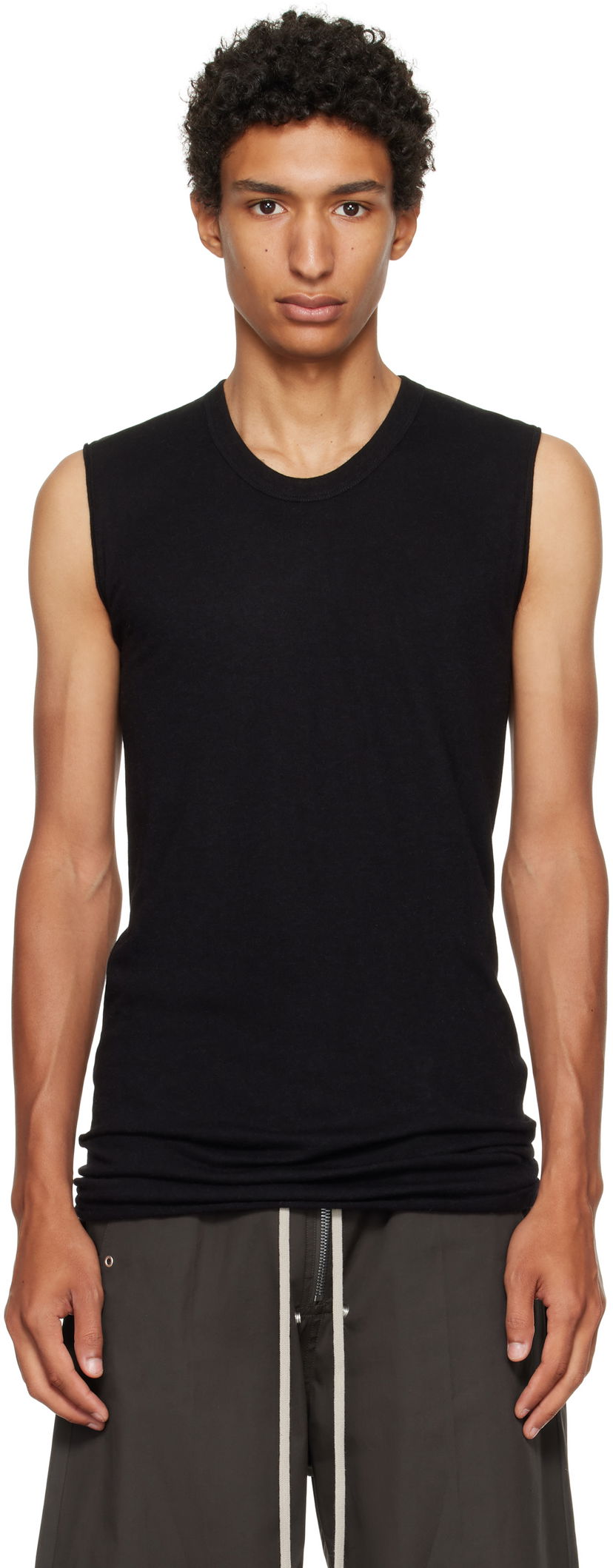 Безрукавка Rick Owens Rick Owens Concordians Basic Tank Top чорний | RU02E1151 JR